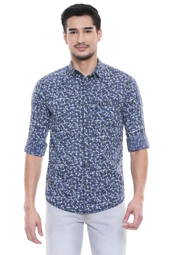 mufti mens slim fit casual shirts