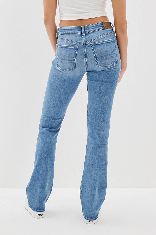 Buy AMERICAN EAGLE Light Wash Polyester Cotton Bootcut Fit Women's