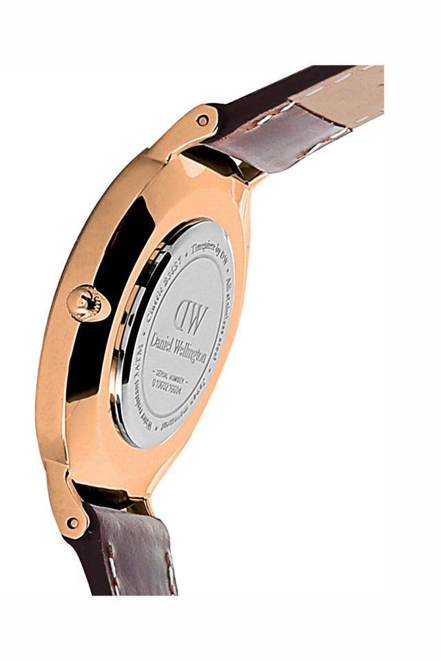 Buy DANIEL WELLINGTON undefined Womens Classic Black Bristol Rose Gold Watch DW00100137 Shoppers Stop