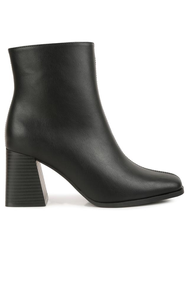 Block heel cut outlet out ankle boots