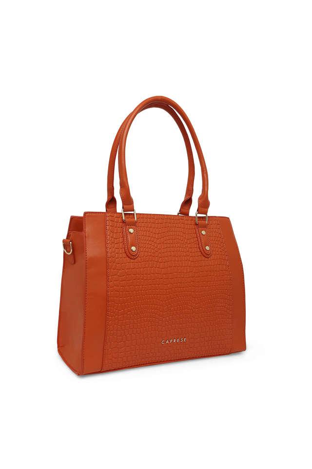 Buy CAPRESE Orange Keera Faux Leather Zipper Closure Women s