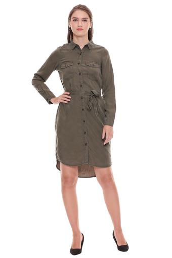 vero moda denim shirt dress