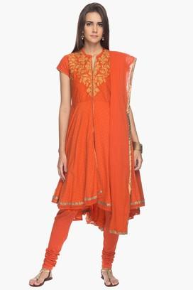 Biba on sale orange anarkali