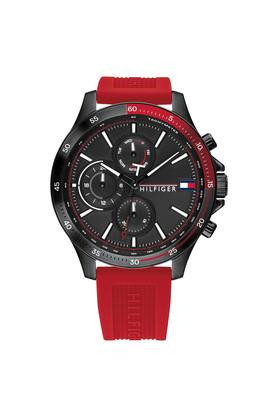 Tommy hilfiger men's on sale black silicone strap watch