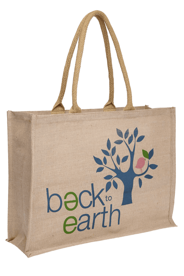 Buy BACK TO EARTH Natural Basic Jute Bag Large Shoppers Stop