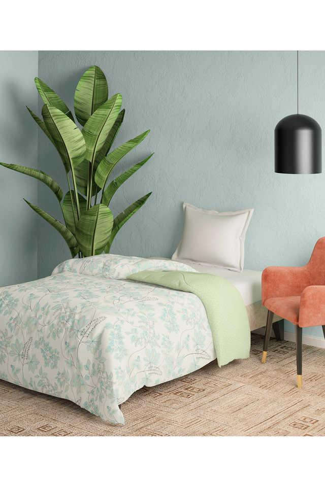 Buy PORTICO Printed 80 GSM White Color Single Size Comforter Shoppers