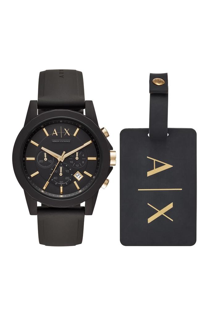 Armani exchange black clearance watch