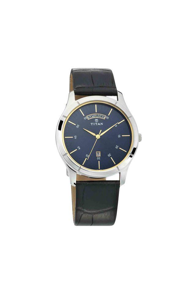 Buy TITAN Mens NEO III Blue Dial Leather Analogue Watch