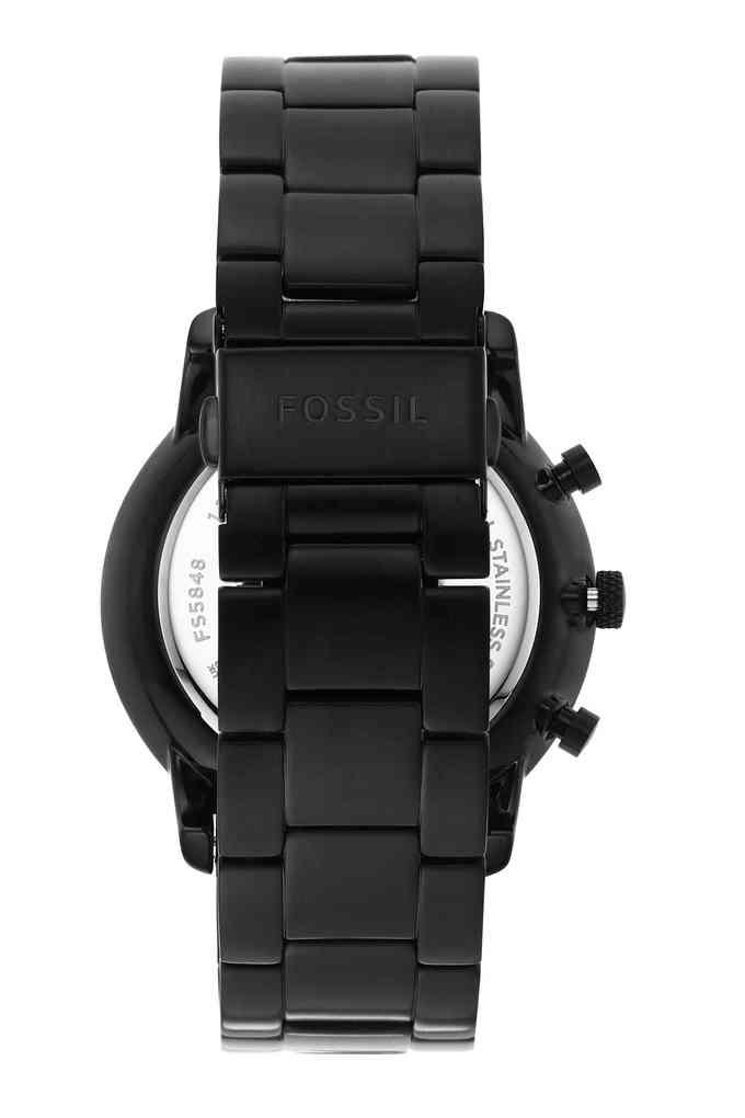 Buy FOSSIL Mens 42 mm Minimalist Black Dial Stainless Steel