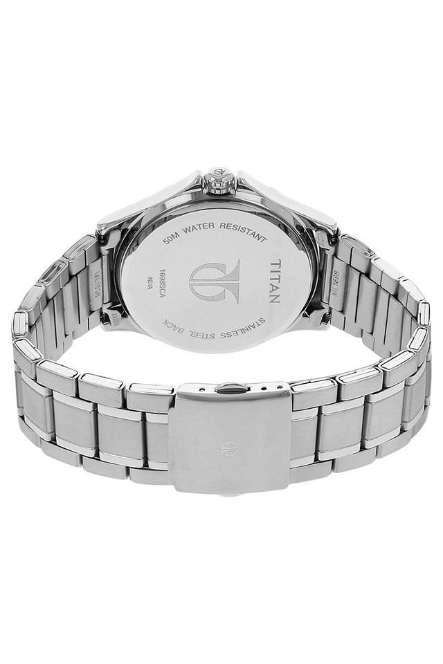 Buy TITAN Mens Analogue Metallic Watch NK1698SM01 Shoppers Stop