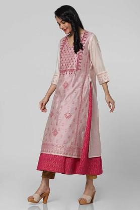 KASHISH - Off White Ethnic Dresses - Main