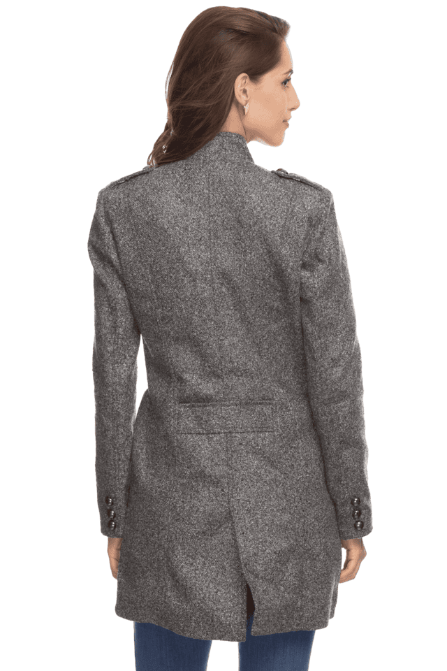 Buy VAN HEUSEN Grey Women Full Sleeves Winter Jackets