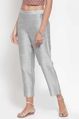 Byford Men Regular Fit Casual Solid Silver Grey Trousers  Selling Fast at  Pantaloonscom