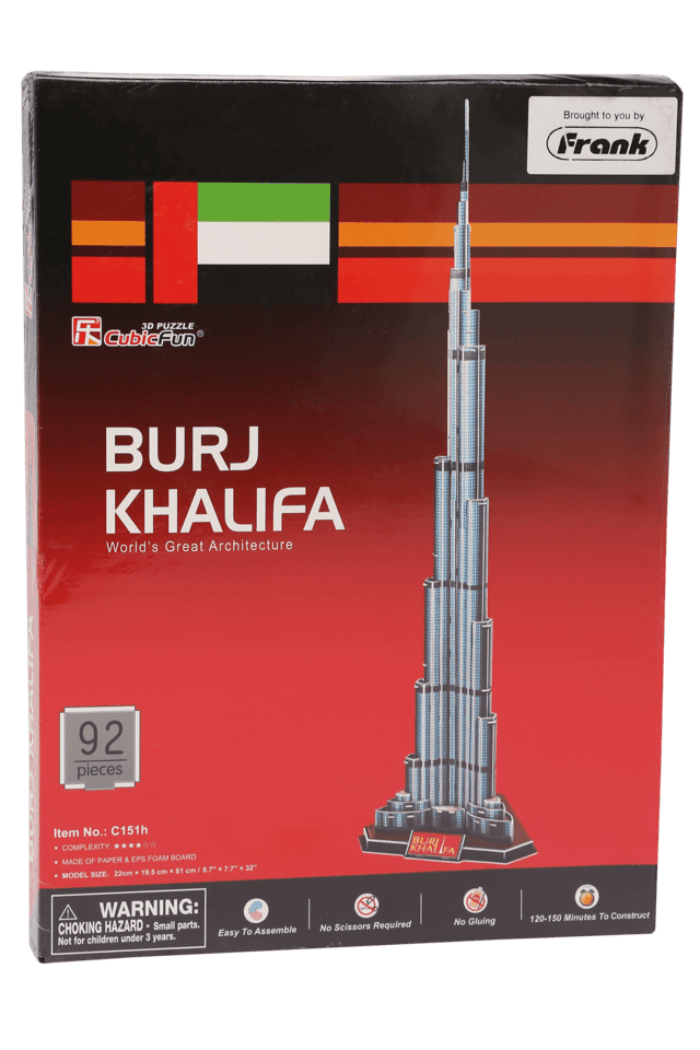 Buy FRANK Assorted Unisex Burj Khalifa 3D Puzzle Set Shoppers Stop