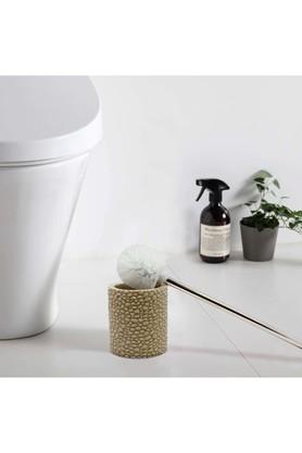 Cream toilet deals brush holder