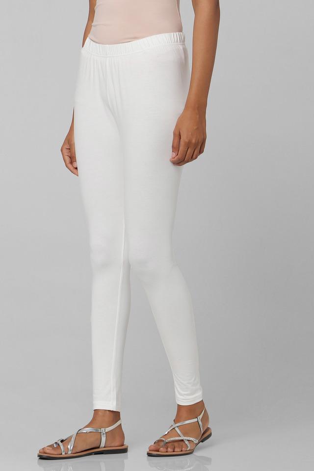 SKIMS Off-white Cotton Rib Leggings - Bone | Editorialist