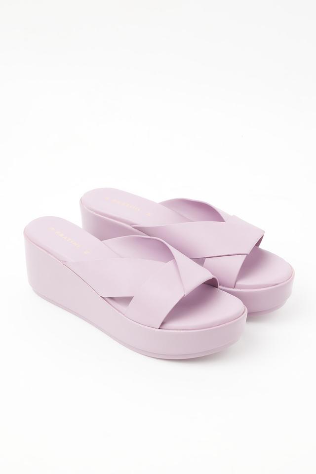 Lavender wedge heels hot sale