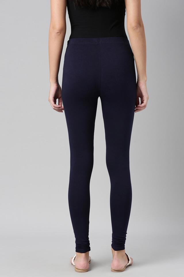 Buy Souchii Violet Solid Slim-Fit Ankle-Length Leggings Online at