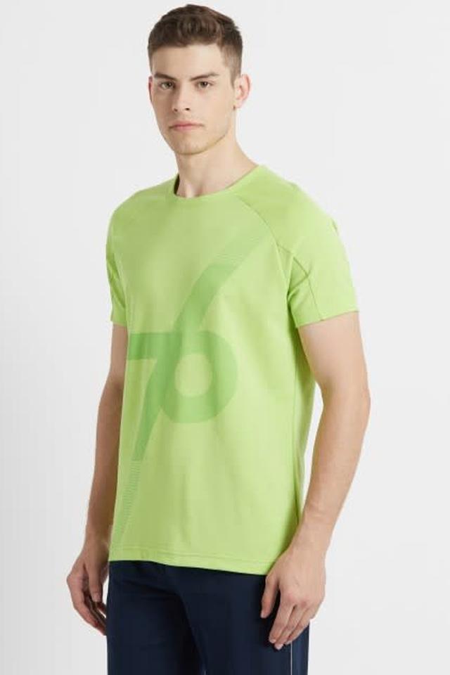 Buy JOCKEY Apple Green Mens Printed Round Neck T Shirt Shoppers Stop