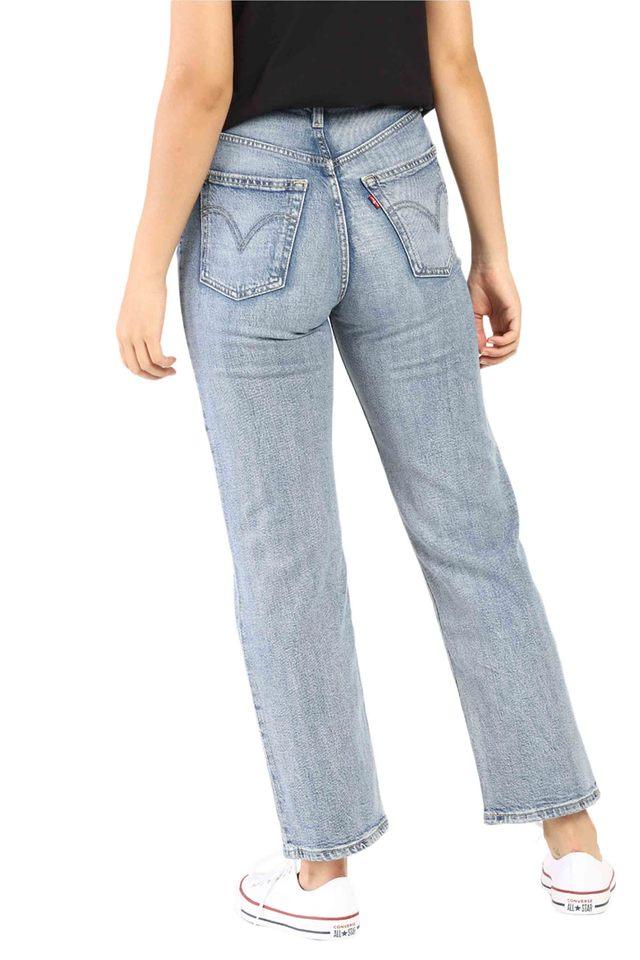 Buy LEVIS Straight Fit Regular Cotton Polyester Elastane Womens Jeans |  Shoppers Stop