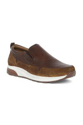 Skechers mens brown leather best sale lace up casual shoes