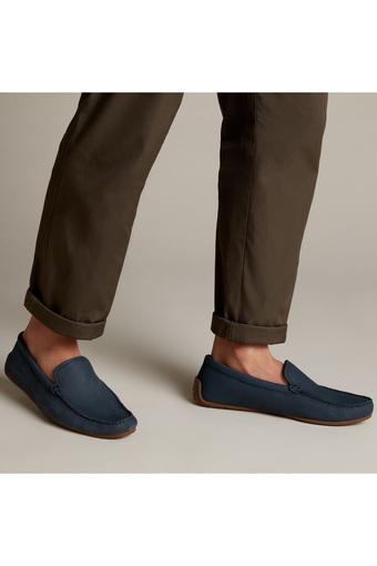 clarks mens leather loafers