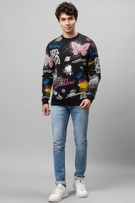 Printed Cotton Regular Fit Men's Sweatshirt