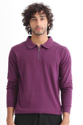 CP BRO Colorblock Men Polo Neck Purple T-Shirt - Buy CP BRO Colorblock Men  Polo Neck Purple T-Shirt Online at Best Prices in India