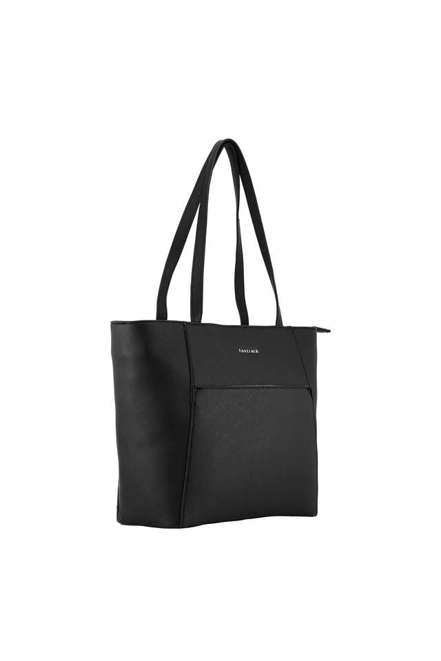 Buy FASTRACK Zipper Closure PU Womens Casual Tote Bag