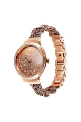 Titan analog rose 2025 gold dial women's watch