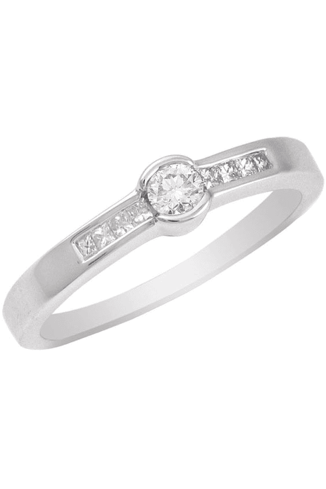 Buy SPARKLES Diamond Ring in 925 Sterling Silver Diamond Shoppers Stop