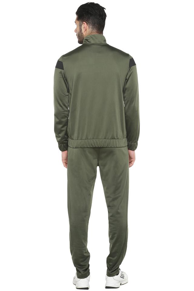 Puma black cheap and green tracksuit