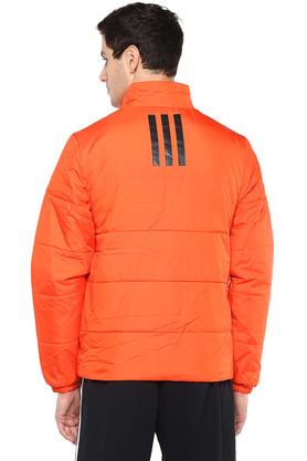 Adidas jacket orange outlet stripes