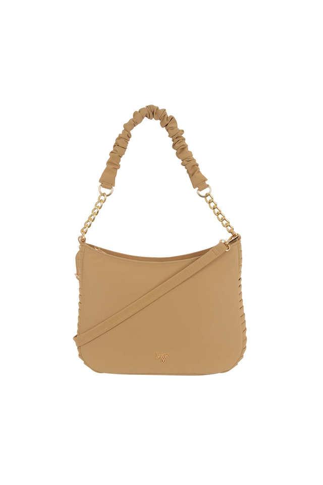 Buy BAGGIT Camel Zipper PVC Women s Formal Wear Hobo Hand Bag Shoppers Stop