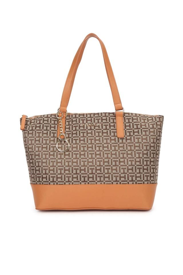 TOMMY HILFIGER Jacquard Zipper Closure Women's Casual Tote Bag(Tote), Shop Now at ShopperStop.com, India's No.1 Online Shopping Destination