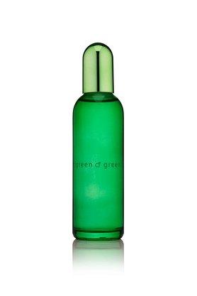 Green bottle of discount perfume