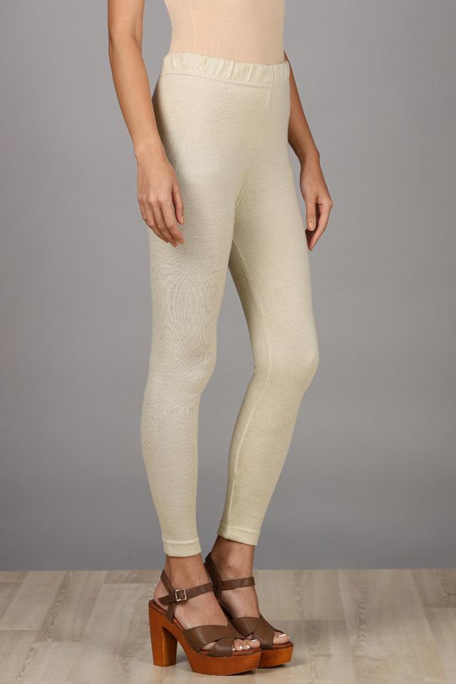 Womens Workout Yoga White Faux Lace Leggings | Gearbunch.com