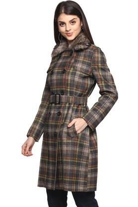 Check coat womens sale