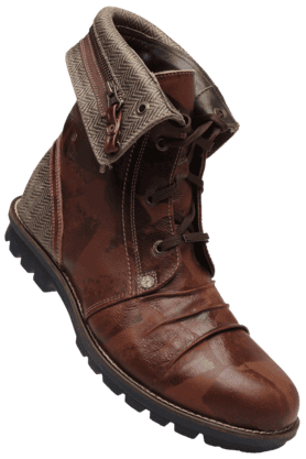 Buy WOODLAND Mens Leather Lace Up Boot Shoppers Stop