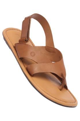 Ruosh men's leather sandals cheap and floaters