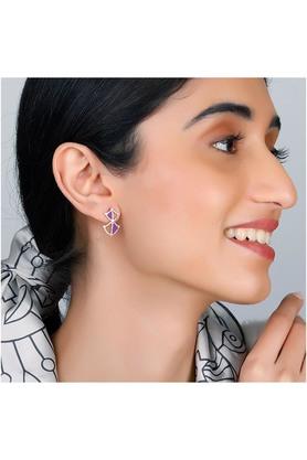 Buy GIVA Stylish Rose Gold Monument of Love Earrings  Shoppers Stop