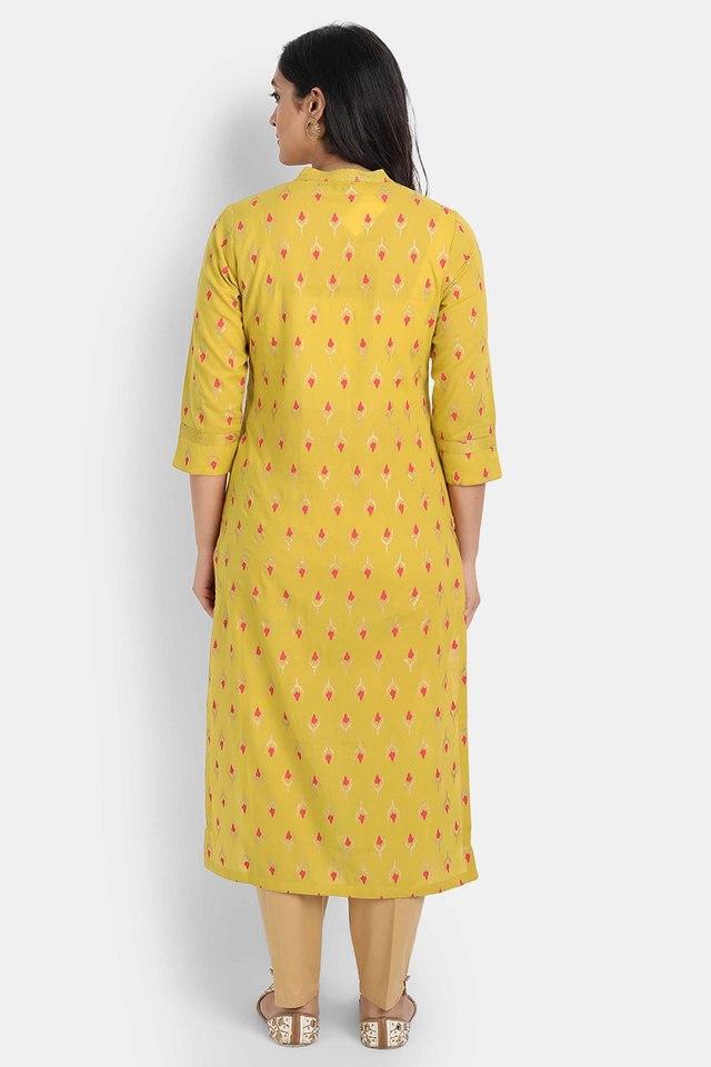 Buy Jaipur Kurti A White Ethnic Print Sleepwear Consist Of Straight Short  Kurta and Pyjamas Online