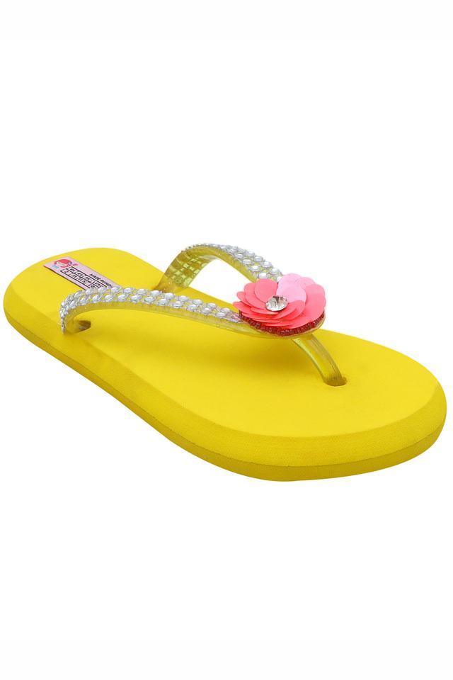 Yellow flip flop online sandals