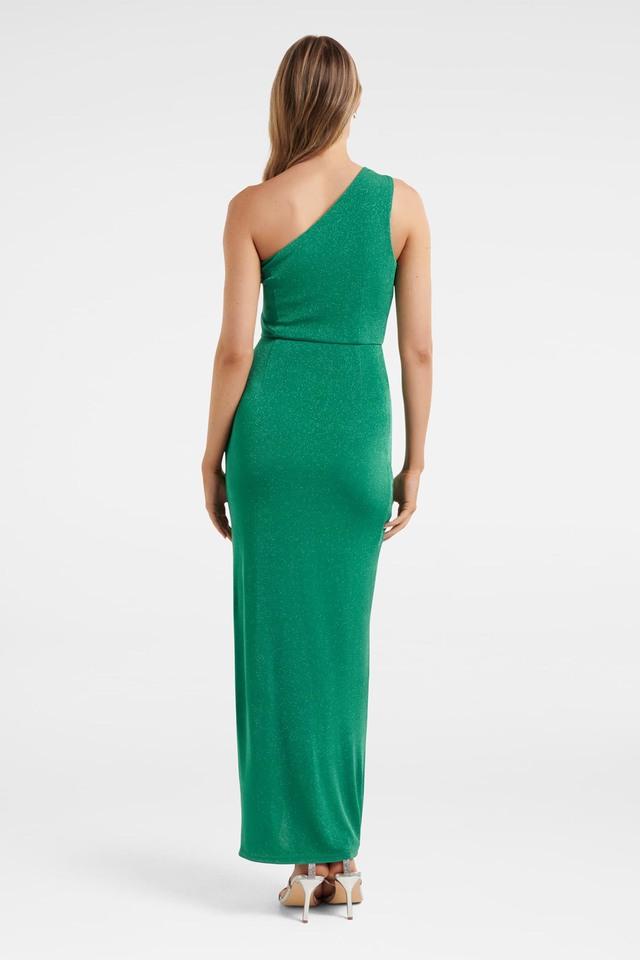 Green Modal Silk Steely Solid Sleeveless Dress