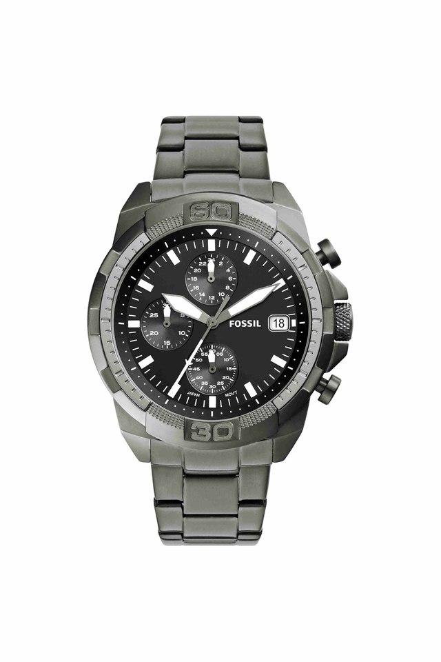Buy FOSSIL Mens 44 mm Bronson Black Dial Stainless Steel Chronograph Watch FS5852I Shoppers Stop