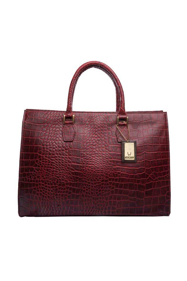 Buy HIDESIGN Red Womens Leather Laptop Bag Shoppers Stop