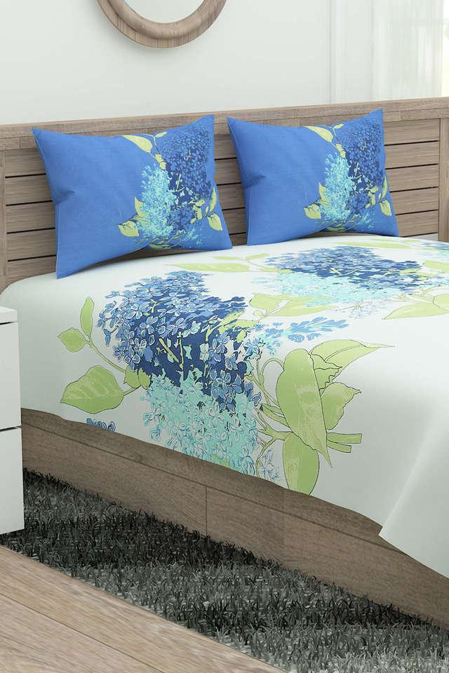 Buy PORTICO Lavender Printed King Bed Sheet with 2 Pillow Covers | Shoppers  Stop