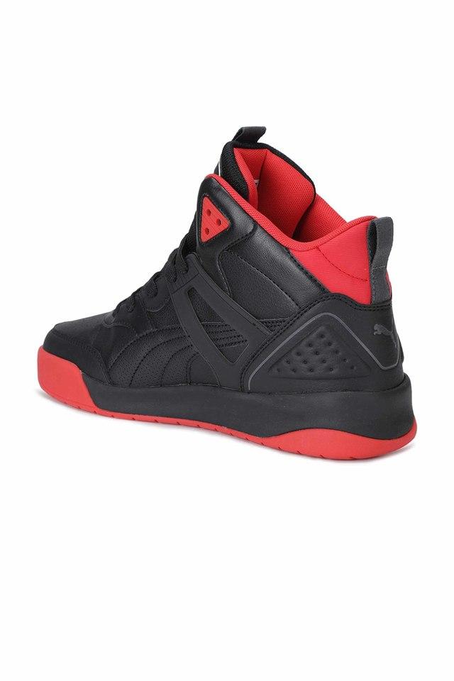 Puma black red on sale sneakers