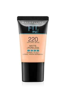 Buy MAYBELLINE 220 Natural Beige Fit Me Matte + Poreless Liquid Foundation  Tube 220 Natural Beige 18 ml