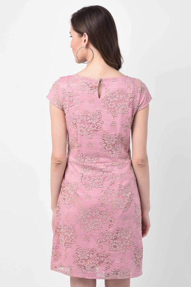 Pink cap outlet sleeve dress